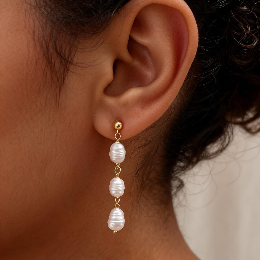 Aretes de perlas  Maria