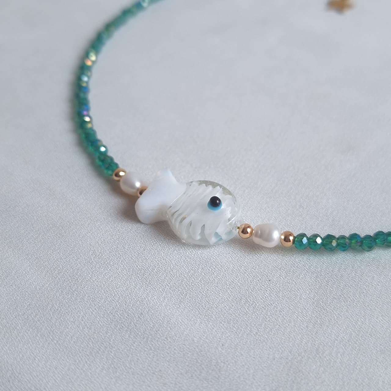 Collar Pez Blanco