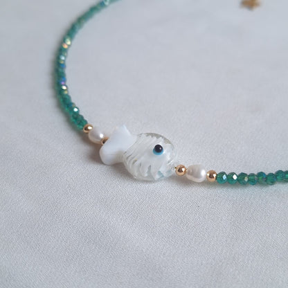 Collar Pez Blanco