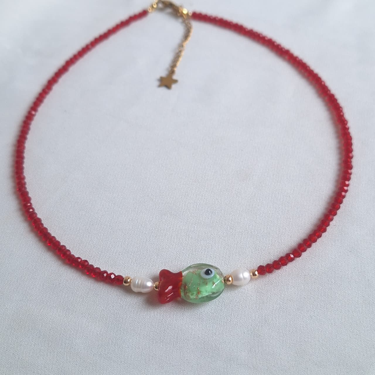 Collar Pez  Rojo