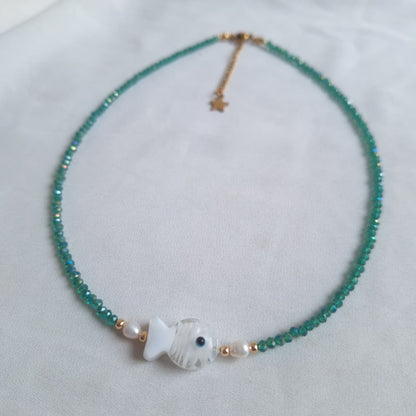 Collar Pez Blanco